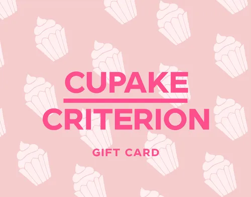 Cupcake Criterion Gift Card (pink) cards template