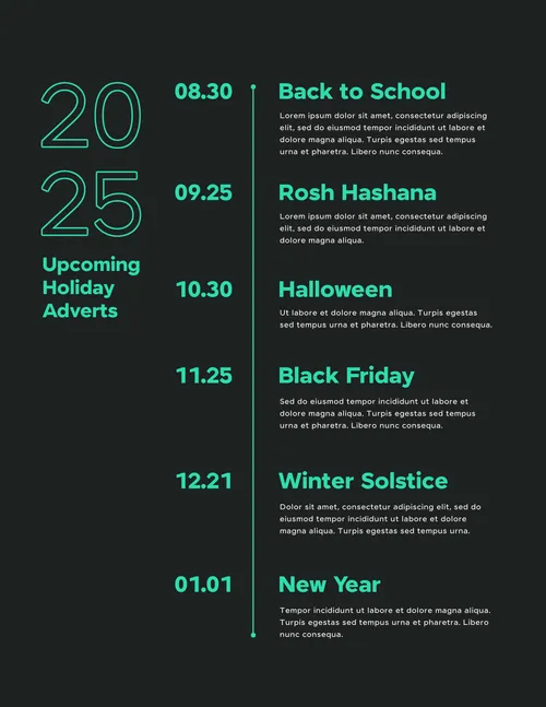 Schedule Advertising 02 schedules template