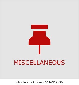 Professional vector miscellaneous icon. Miscellaneous symbol that can be used for any platform and purpose. High quality miscellaneous illustration. Stock Vector