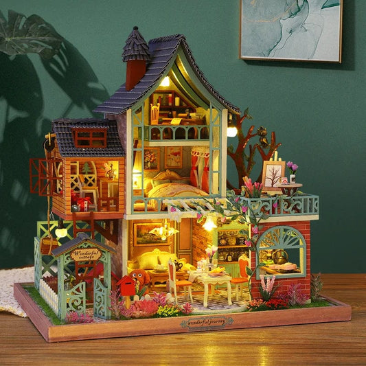 Kit maison miniature à construire Pièces d'Exceptions Maison miniature | La maison enchantée