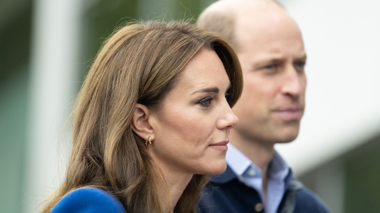 Kate Middleton Prince William side profiles