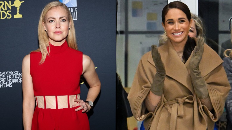 Split image: Amanda Schull & Meghan Markle