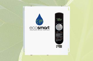A water heater we recommend on a green background