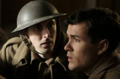 Blake Harrison as Stan Raddings and Jonah Hauer-King as Harry Chase in World on Fire