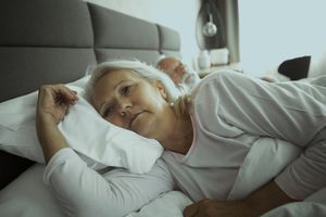 A woman having trouble sleeping 