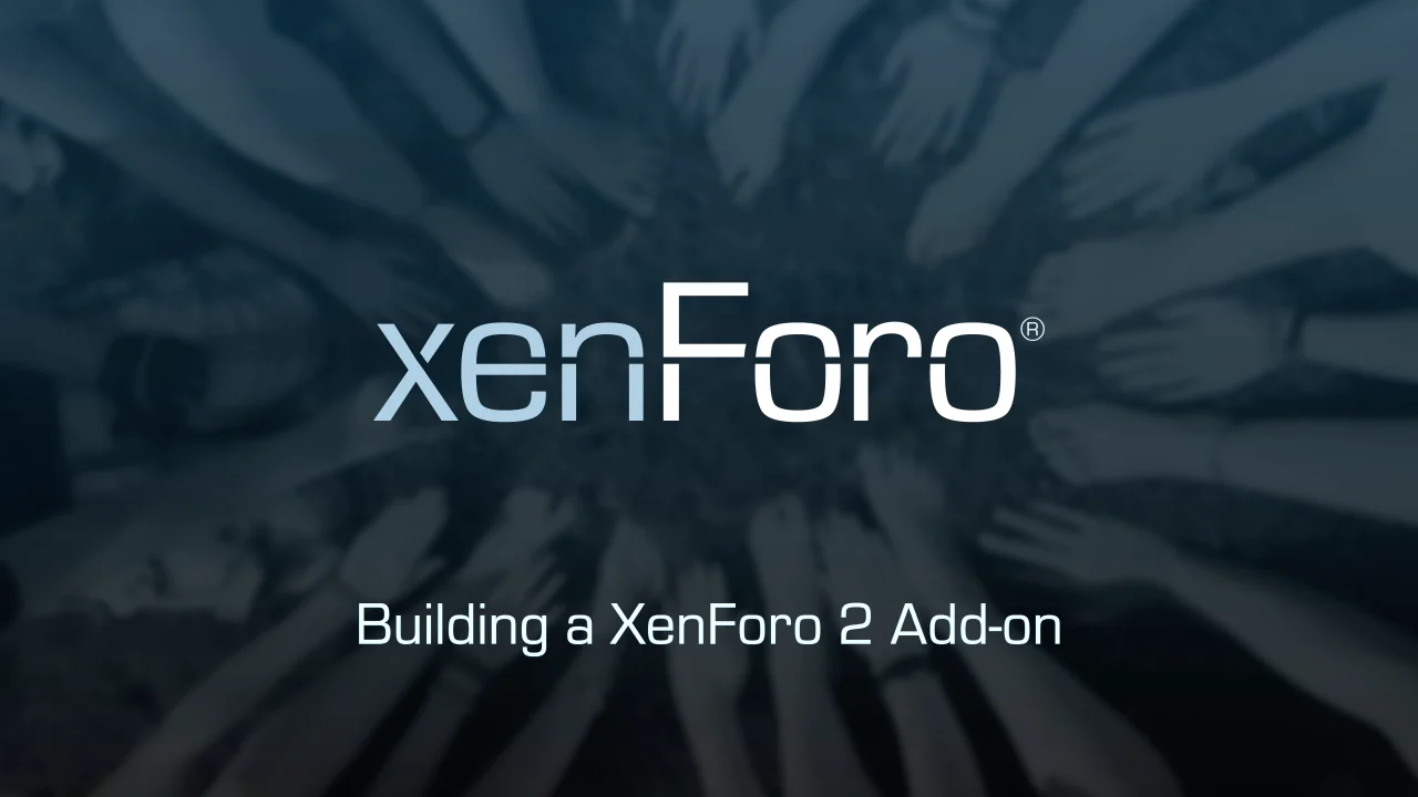Video series logo - Building with XenForo 2 