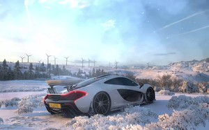 Ikon for Frozen Fury: McLaren P1 in Snow
