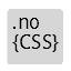 Ikon for .no { CSS }
