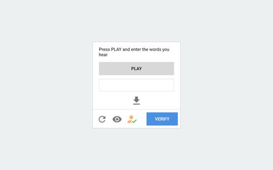 Solve the captcha by clicking on the extension button at the bottom of the reCAPTCHA widget.