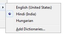 Hungarian with optional accents can be activated by choosing "Hindi (Indian)".