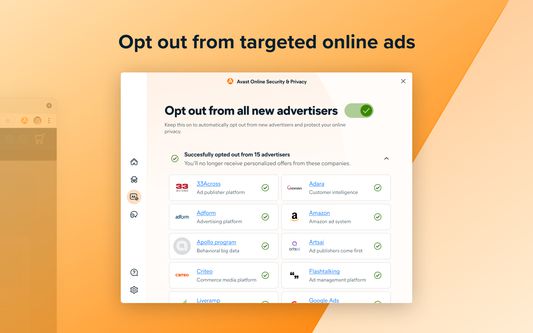 Opt out from targeted online ads