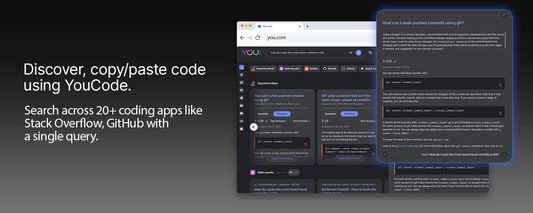 Use YOUcode to find code snippets, generate code with AI and save time.