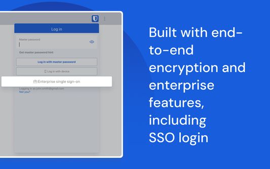 Built with end-to-end encryption and enterprise features, including SSO login