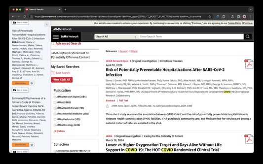 DeepDyve Plugin on other academic websites