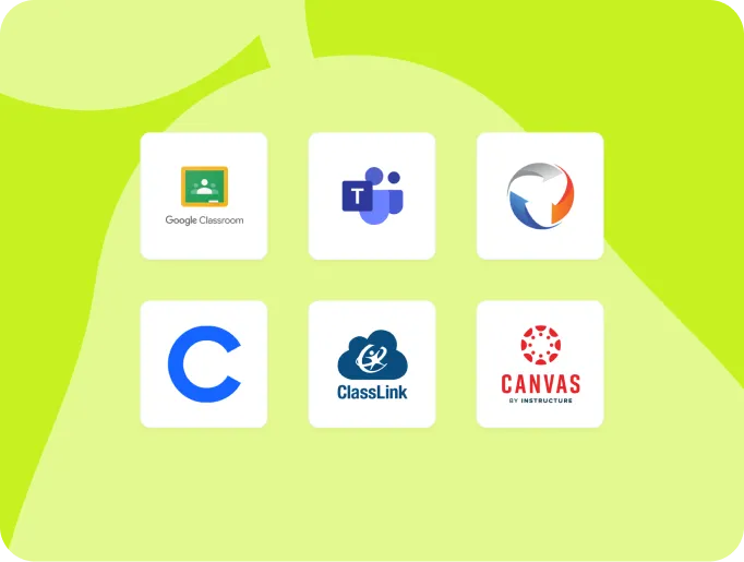 Google for Education, Microsoft, C, Schoology, ClassLink, and Canvas by Instructure logos.