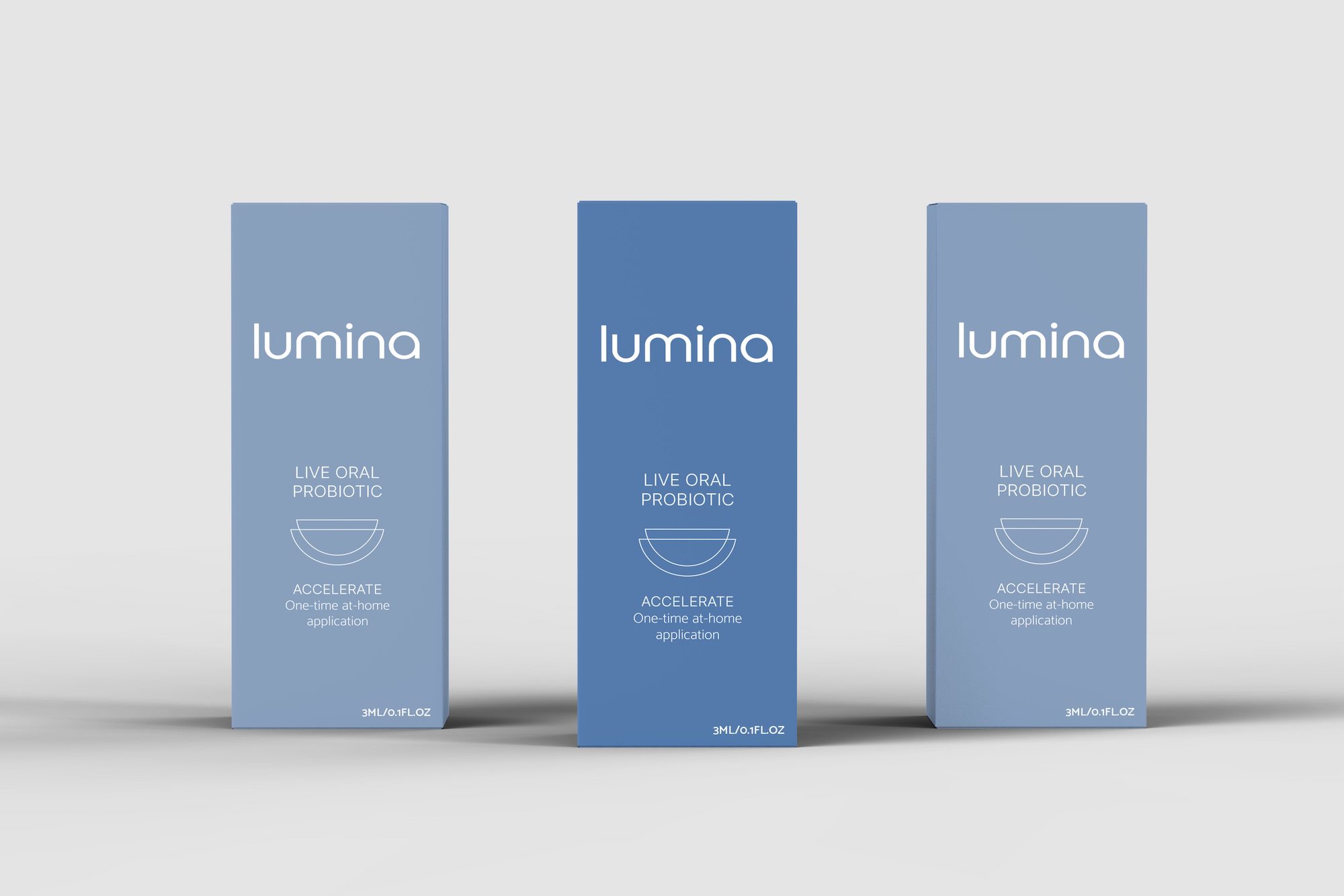 Set of three Lumina Probiotic boxes