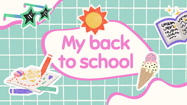 Interactive My back to school template