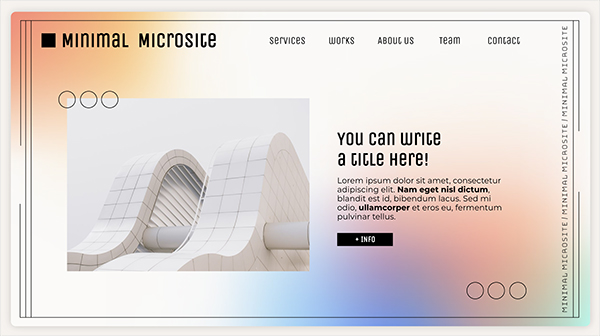 Interactive No-code microsite guide template