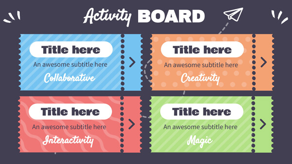 Interactive Activity board template