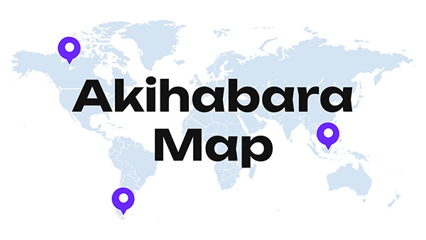 Interactive Akihabara map template