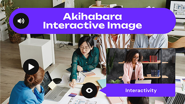 Interactive Akihabara interactive image template