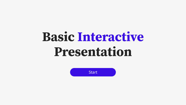 Interactive Basic interactive presentation template