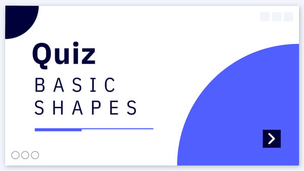 Interactive Basic shapes quiz template