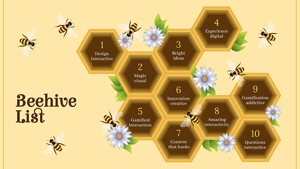 Interactive Beehive list template