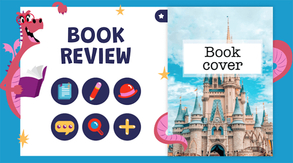 Interactive Book review info template