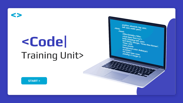 Interactive Code training unit template
