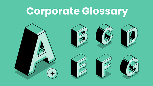 Interactive Corporate glossary template