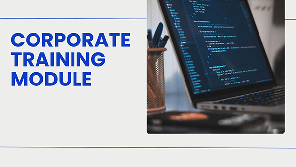 Interactive Corporate training module template