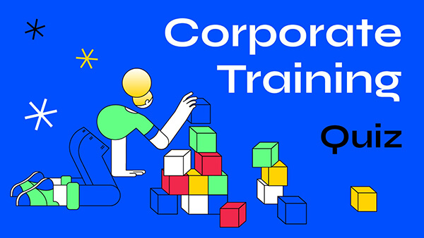 Interactive Corporate training quiz template