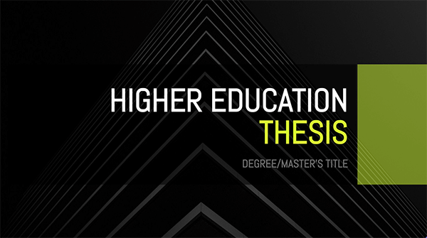 Interactive Dynamic higher education thesis template