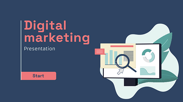 Interactive Digital marketing presentation template