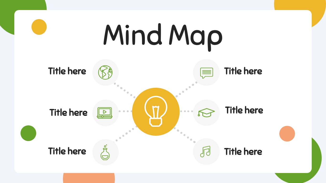 Interactive Education mind map template