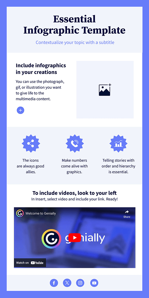Interactive Essential infographic template