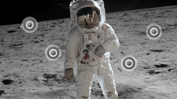 Interactive First man on the moon template