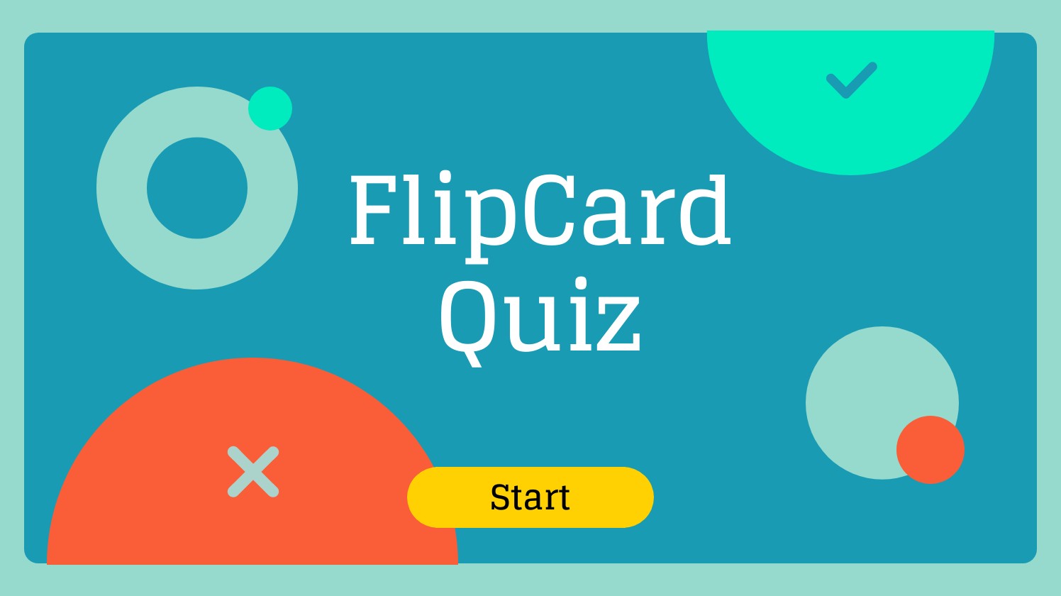 Interactive Flipcard quiz template