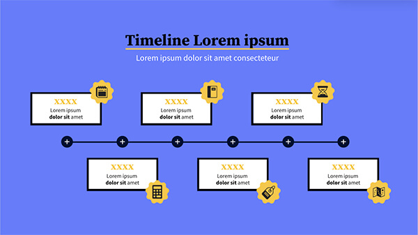 Interactive Genial timeline template