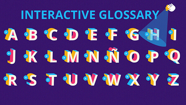Interactive Interactive glossary template