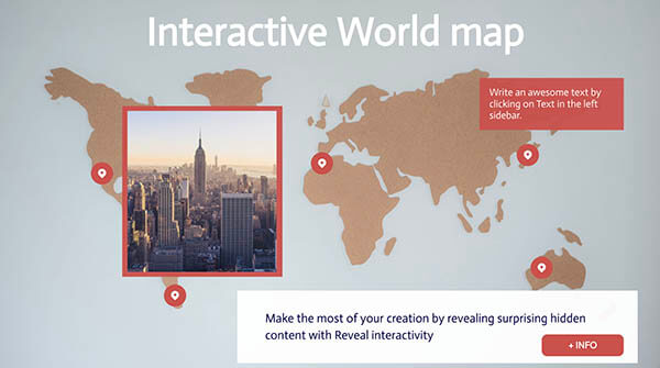 Interactive Interactive world map template