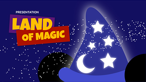 Interactive Land of magic presentation template
