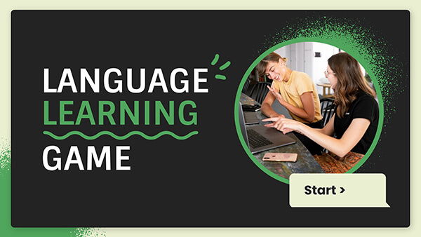 Interactive Language learning game template