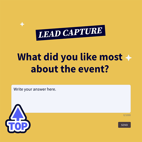 Interactive Lead capture card template