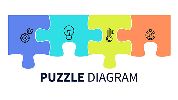 Interactive Puzzle diagram template