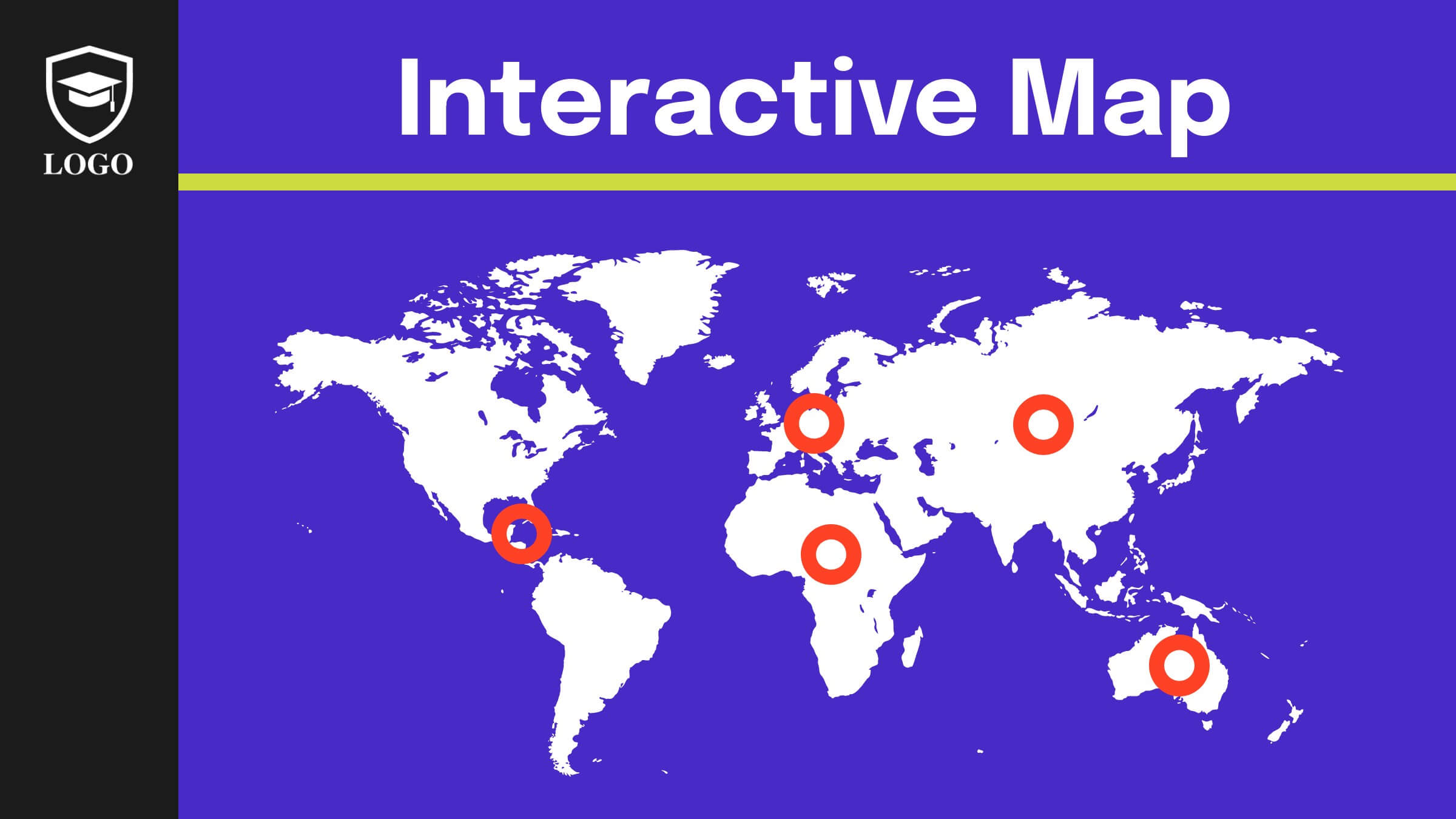 Interactive Regional spotlight interactive map template