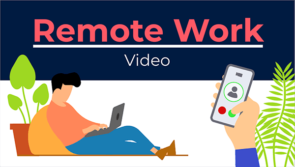 Interactive Remote work video template