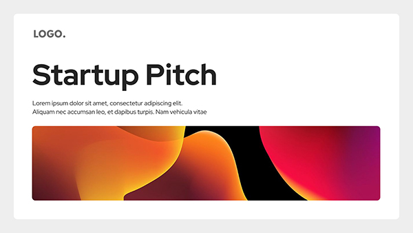Interactive Startup pitch template