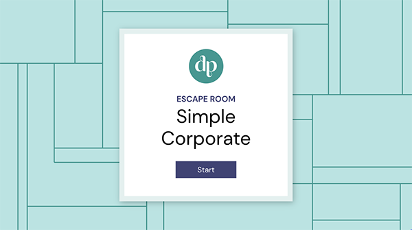 Interactive Simple corporate escape room template